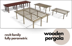 Fully Parametric Wooden Pergola