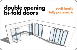 Fully Parametric Double Opening Bi-Fold Doors